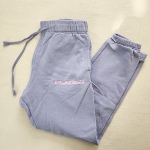 Playboy by Pacsun purple embroidered sweatpants medium